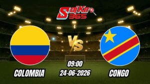 Soi Kèo Colombia vs Congo 09h00 - 24/06/2026