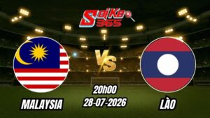 Soi kèo nhà cái trận Malaysia vs Lào 20h00 - 28/07/2026