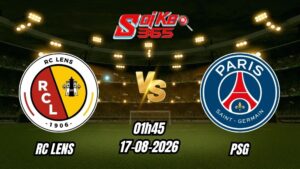 Soi kèo nhà cái trận RC Lens vs PSG 01h45 - 17/08/2026