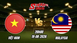 Soi kèo nhà cái trận Việt Nam vs Malaysia 20h00 - 19/08/2026